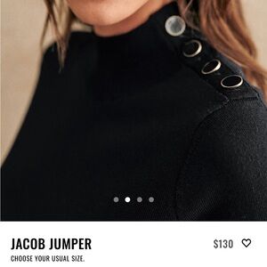 Sezane Jacob Jumper Black - Size M